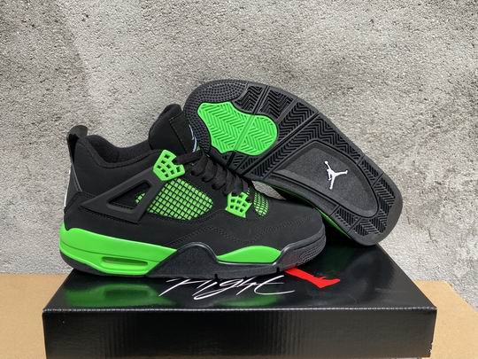 (image for) Air Jordan 4 Retro Black Green Shoes -85